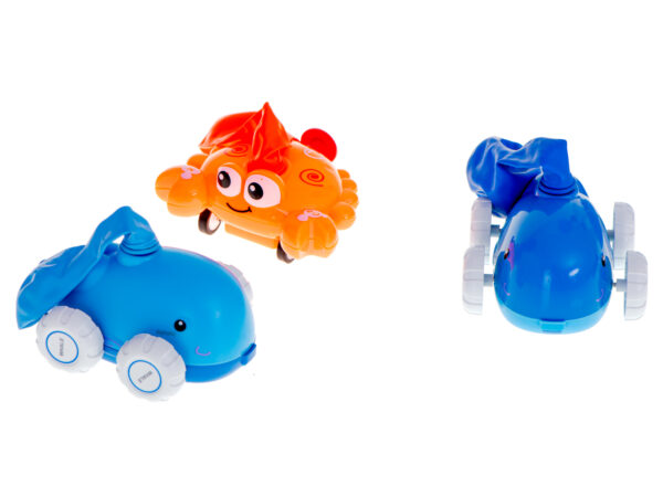 Samochod aerodynamiczny wyrzutnia balonow delfin