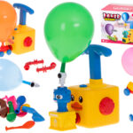 Samochod aerodynamiczny wyrzutnia balonow kaczka