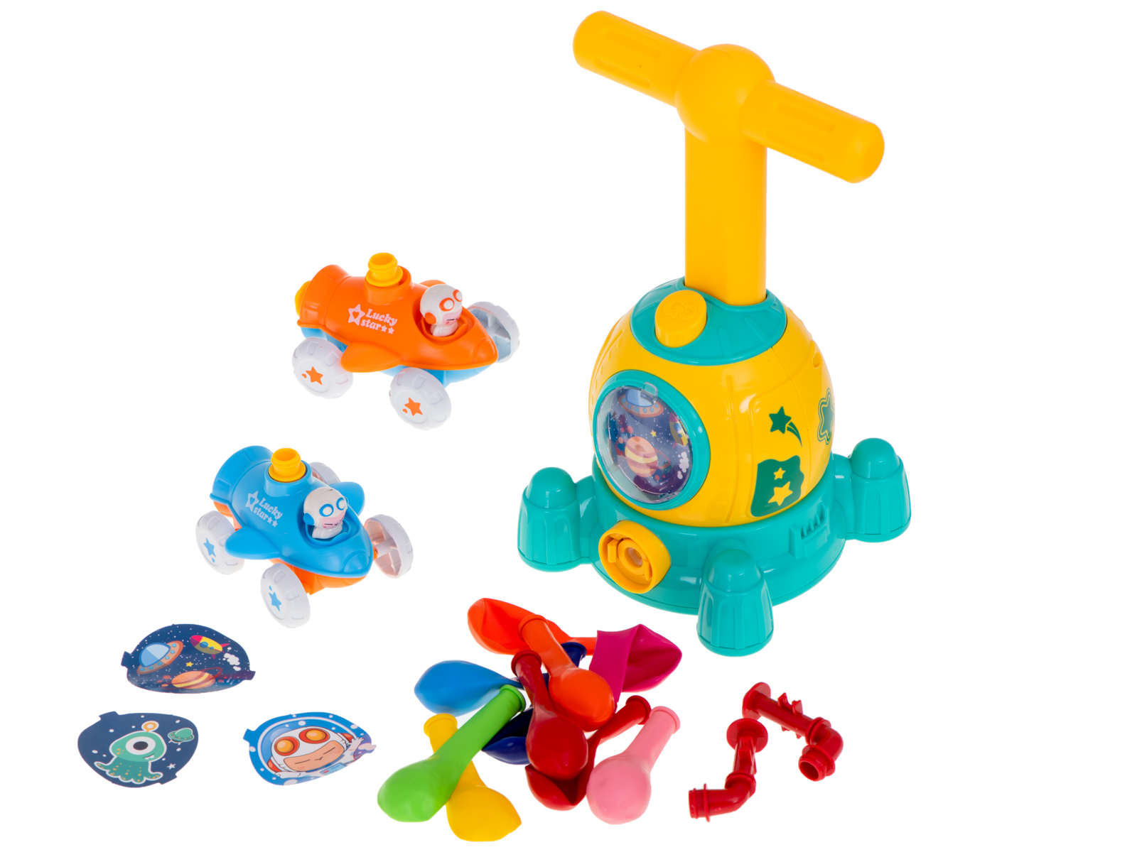 Samochod aerodynamiczny wyrzutnia balonow kapsula