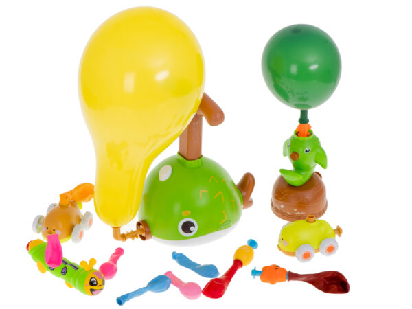 Samochod aerodynamiczny wyrzutnia balonow ryba