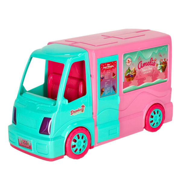 Samochod dla lalek kamper food truck zestaw 21 el Samochod dla lalek kamper food truck zestaw 21 el