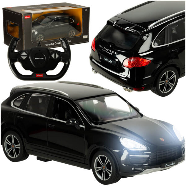 Samochod zdalnie sterowany Rastar 42900 Porsche Cayenne Turbo 1 14 czarny Samochod zdalnie sterowany Rastar 42900 Porsche Cayenne Turbo 1 14 czarny