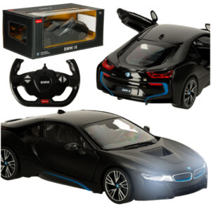 Rastar 71010 BMW i8 1 14-dverové auto na diaľkové ovládanie, čierne