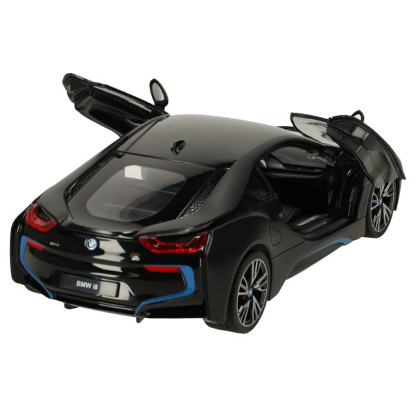 Rastar 71010 BMW i8 1 14-dverové auto na diaľkové ovládanie, čierne