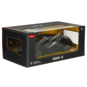 Rastar 71010 BMW i8 1 14-dverové auto na diaľkové ovládanie, čierne