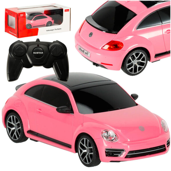 Samochod zdalnie sterowany Rastar 76200 Volkswagen Beetle 1 24 rozowy Samochod zdalnie sterowany Rastar 76200 Volkswagen Beetle 1 24 rozowy