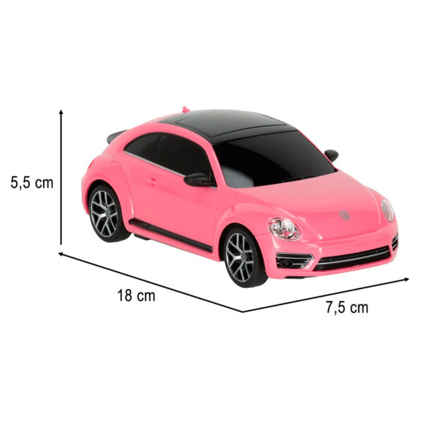 Samochod zdalnie sterowany Rastar 76200 Volkswagen Beetle 1 24 rozowy