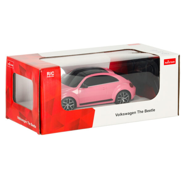 Samochod zdalnie sterowany Rastar 76200 Volkswagen Beetle 1 24 rozowy