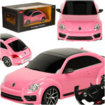 Samochod zdalnie sterowany Rastar 78000 Volkswagen Beetle 1 14 rozowy