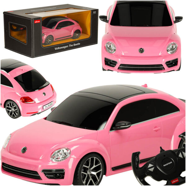 Rastar 78000 Volkswagen Beetle 1 14 ružové auto na diaľkové ovládanie Rastar 78000 Volkswagen Beetle 1 14 ružové auto na diaľkové ovládanie