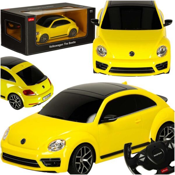 Rastar 78000 Volkswagen Beetle 1 14 žlté auto na diaľkové ovládanie Rastar 78000 Volkswagen Beetle 1 14 žlté auto na diaľkové ovládanie