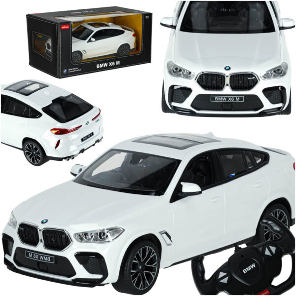Diaľkové ovládané auto Rastar 99200 BMW x6 m 1 14 biela Diaľkové ovládané auto Rastar 99200 BMW x6 m 1 14 biela