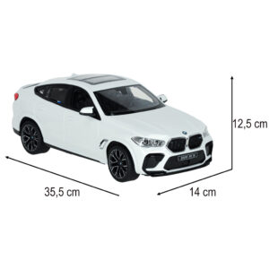 Diaľkové ovládané auto Rastar 99200 BMW x6 m 1 14 biela