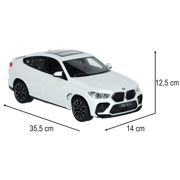 Diaľkové ovládané auto Rastar 99200 BMW x6 m 1 14 biela