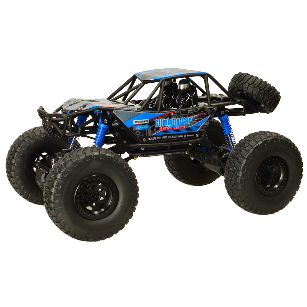 Samochod zdalnie sterowany na pilota RC Crawler Climbing Car 1 10 4WD 48cm niebieski