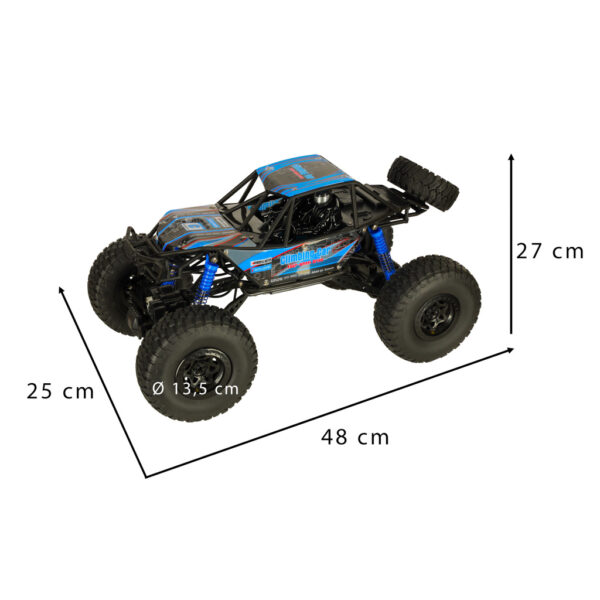 Samochod zdalnie sterowany na pilota RC Crawler Climbing Car 1 10 4WD 48cm niebieski