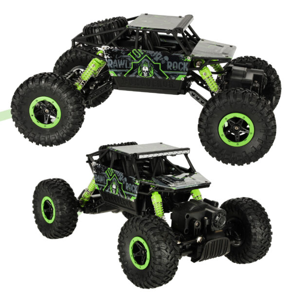 Samochod zdalnie sterowany na pilota RC Rock Crawler HB 2 4GHz 1 18 zielony