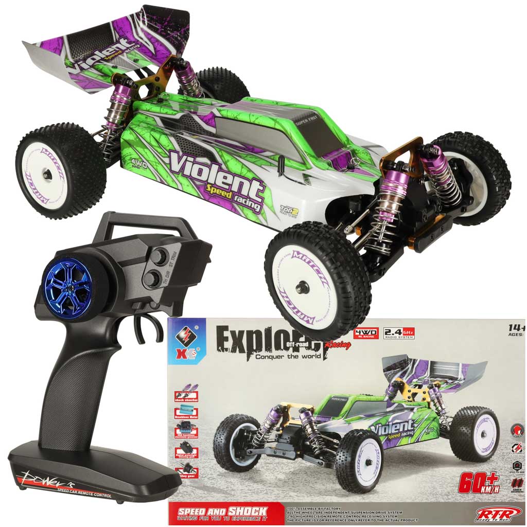 Samochod zdalnie sterowny na pilota RC WLToys 104002 1 10 4WD 2 4Ghz