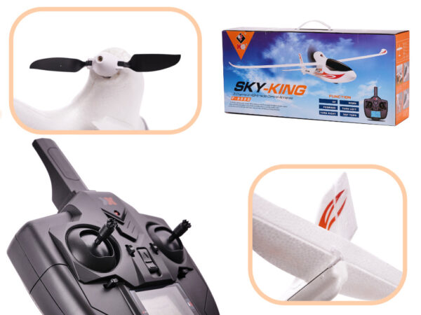 Samolot zdalnie sterowany na pilota RC WLtoys Sky King F959S 2 4GHz