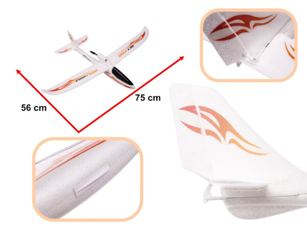 Samolot zdalnie sterowany na pilota RC WLtoys Sky King F959S 2 4GHz