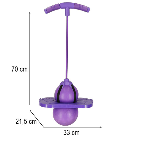 Skoczek dla dzieci pogo rownowaga jumper fioletowy