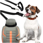 Smycz dla psa kota pas bezpieczenstwa do auta samochodu na zaglowek bezpieczny mocny