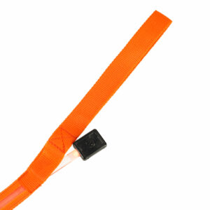 Smycz dla psa kota swiecaca spacer jesien zima noc LED 1 2 m pomaranczowa
