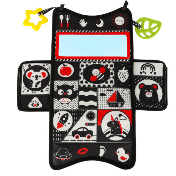 Sorter pudelko z chusteczkami sensoryczne montessori mata 2w1
