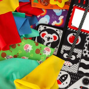 Sorter pudelko z chusteczkami sensoryczne montessori mata 2w1