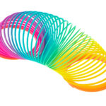 Sprezynka magiczna teczowa rozciagana okragla