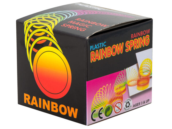 Sprezynka magiczna teczowa rozciagana okragla