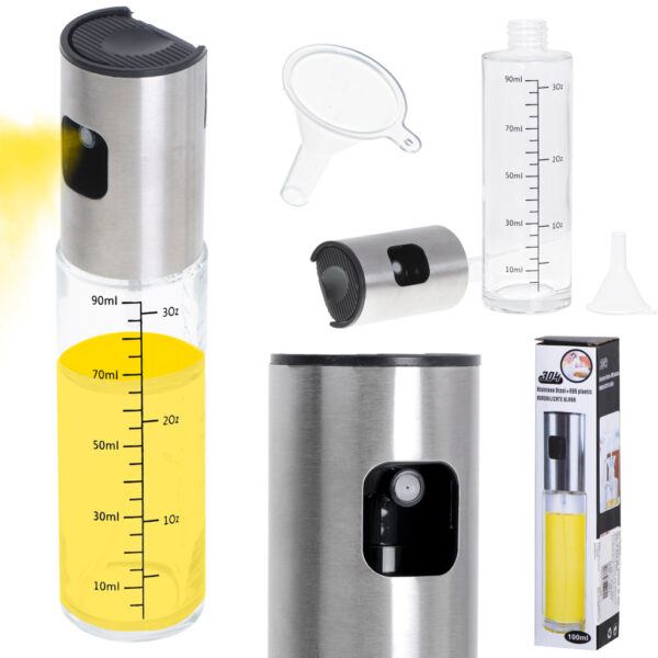 Spryskiwacz dozownik do oleju oliwy ze skala 100ml Spryskiwacz dozownik do oleju oliwy ze skala 100ml