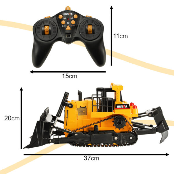 Spychacz buldozer zdalnie sterowany na pilota RC H Toys 1554 2 4GHz