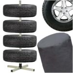 Stojak na kola opony felgi do garazu regal samochodowy organizer pokrowiec