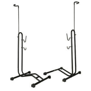 Single bicycle rack high high metal black