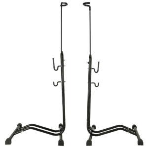 Single bicycle rack high high metal black