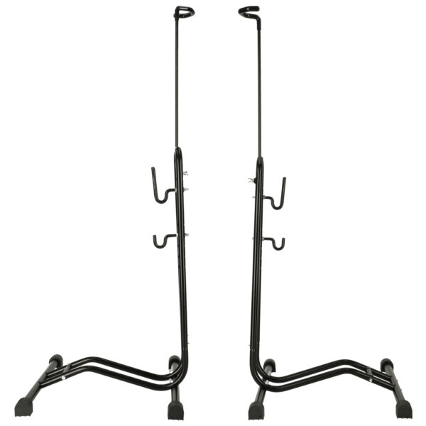Single bicycle rack high high metal black