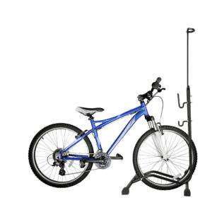 Single bicycle rack high high metal black