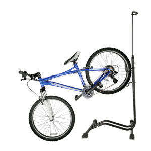 Single bicycle rack high high metal black