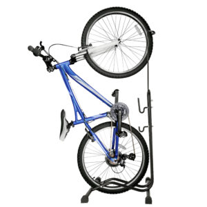 Single bicycle rack high high metal black