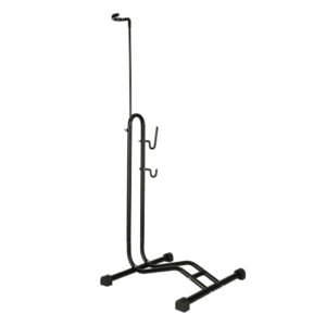 Single bicycle rack high high metal black