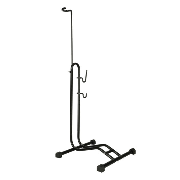 Single bicycle rack high high metal black