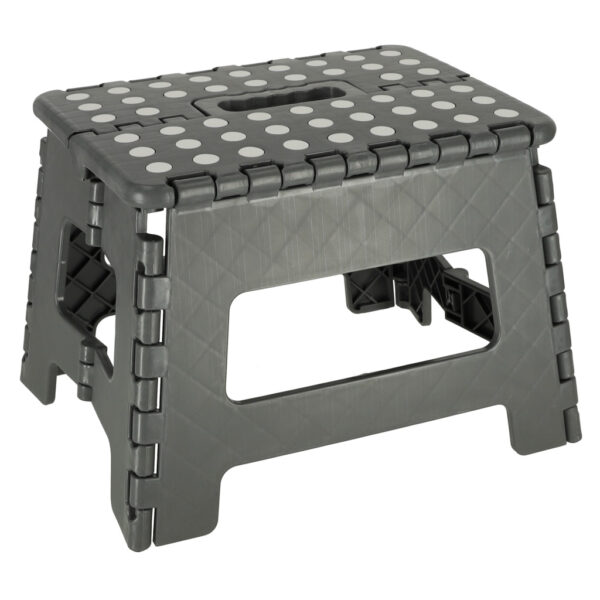 Stolek taboret skladany antyposlizgowy 22cm ciemny szary Stolek taboret skladany antyposlizgowy 22cm ciemny szary