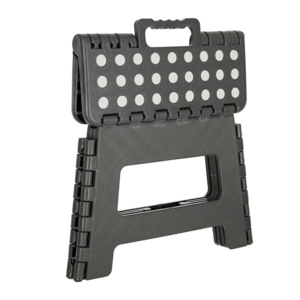 Stolek taboret skladany antyposlizgowy 22cm ciemny szary