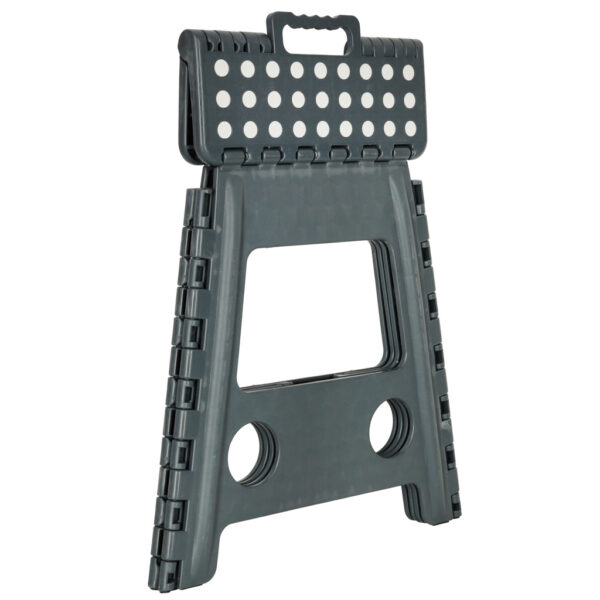 Stolek taboret skladany antyposlizgowy 39cm ciemny szary