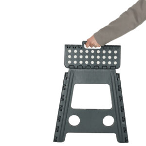 Stolek taboret skladany antyposlizgowy 39cm ciemny szary