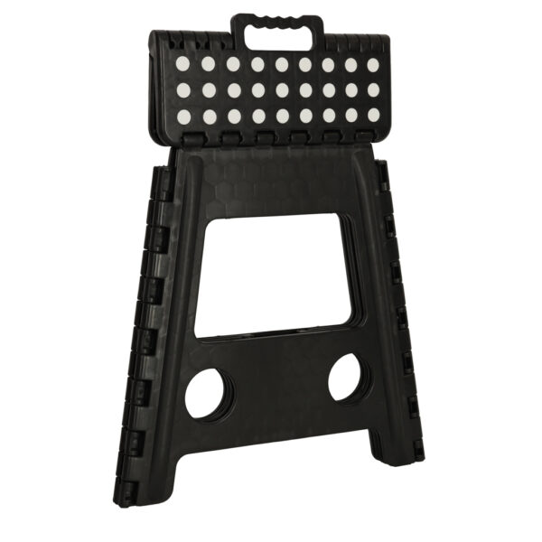Stolek taboret skladany antyposlizgowy 39cm czarny Stolek taboret skladany antyposlizgowy 39cm czarny