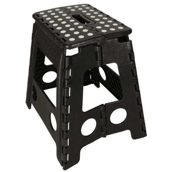 Stolek taboret skladany antyposlizgowy 39cm czarny