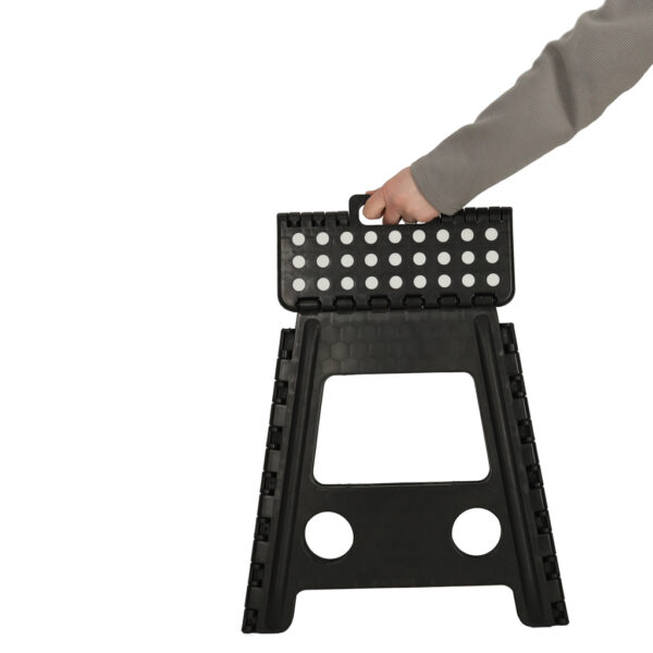 Stolek taboret skladany antyposlizgowy 39cm czarny