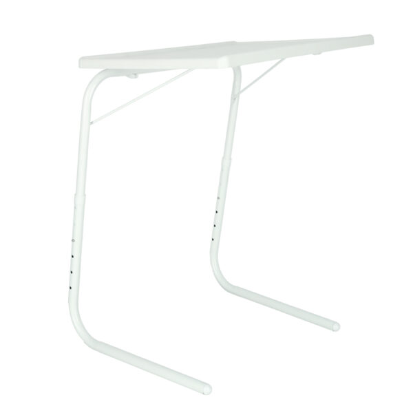 Stolik boczny pod laptopa skladany 52 x 40 cm bialy